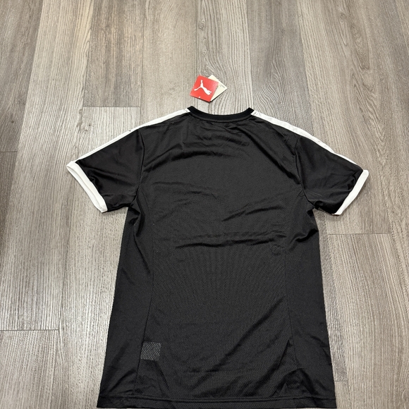 BNWT Puma Men Liga Soccer Jersey Black/White Size Medium Football Plain Shirt - Picture 2 of 6